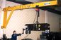 Capacità fissata al muro delle gru a braccio girevole 1 tonnellata con una rotazione di 360 gradi nella specificazione gialla di ASTM
