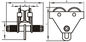 Gru Chain manuale di GCT 619 del carrello leggero della pianura con la struttura semplice Hand-pushed