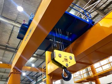 Carrello basso elettrico dell'argano della gru dell'altezza libera della doppia trave per industria chimica